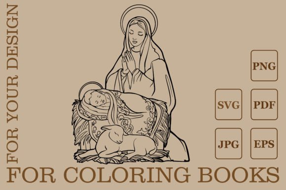 Christmas Christian Baby Jesus Graphics & Coloring Pages Amp