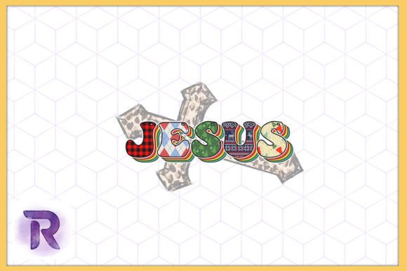 Cross Jesus Christmas Pattern PNG for Crafts & Graphics