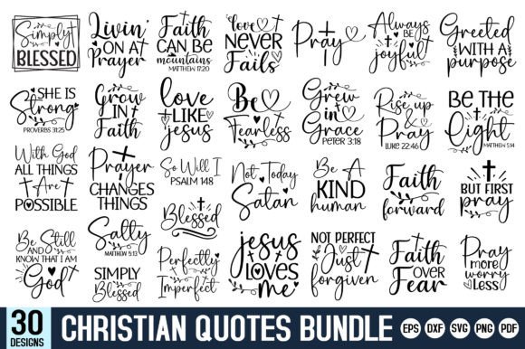 Faith SVG Graphics for Local Business Crafts Branding