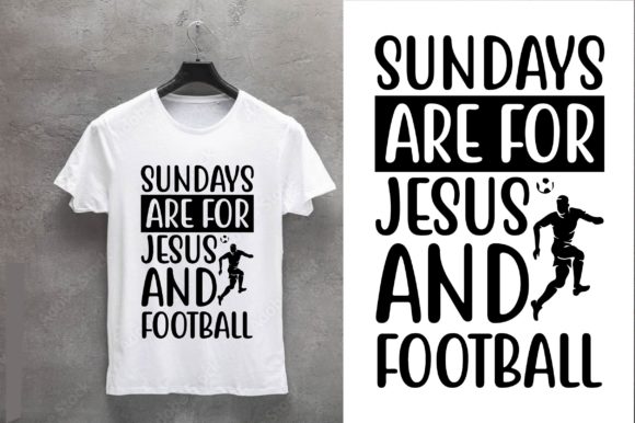 Football SVG Design Sundays Are for Jesu: Graphics & Crafts