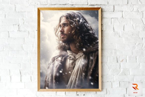 Realistic Jesus in the Snow Wall Art Review